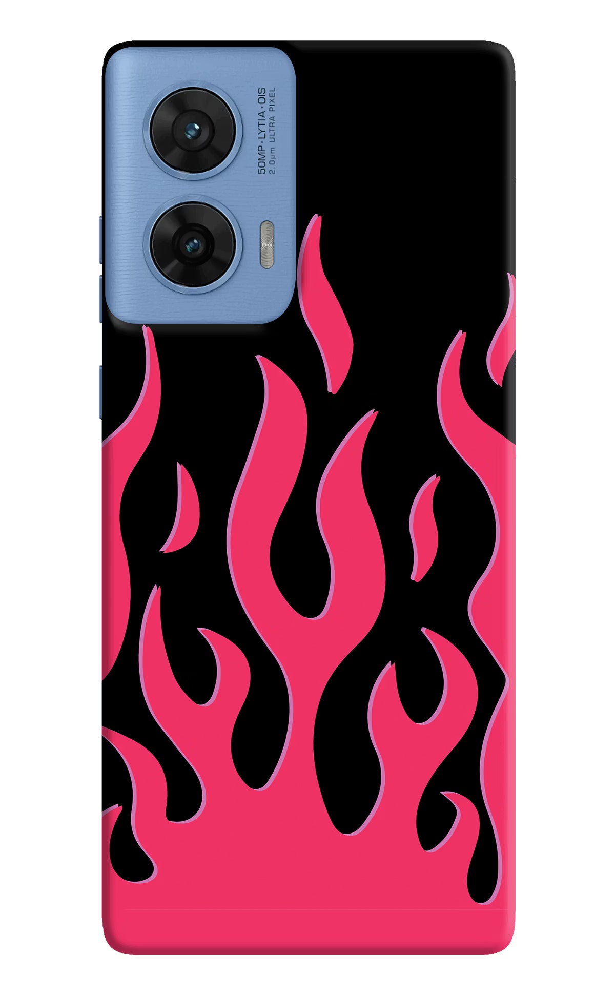 Fire Flames Moto G96 5G Hard Case Back Cover by Casekaro