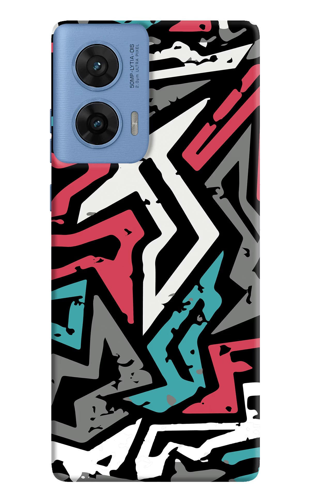 Geometric Graffiti Moto G96 5G Hard Case Back Cover by Casekaro