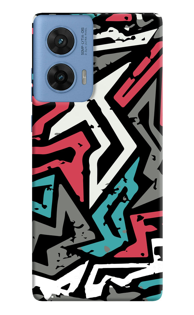 Geometric Graffiti Moto G96 5G Hard Case Back Cover by Casekaro