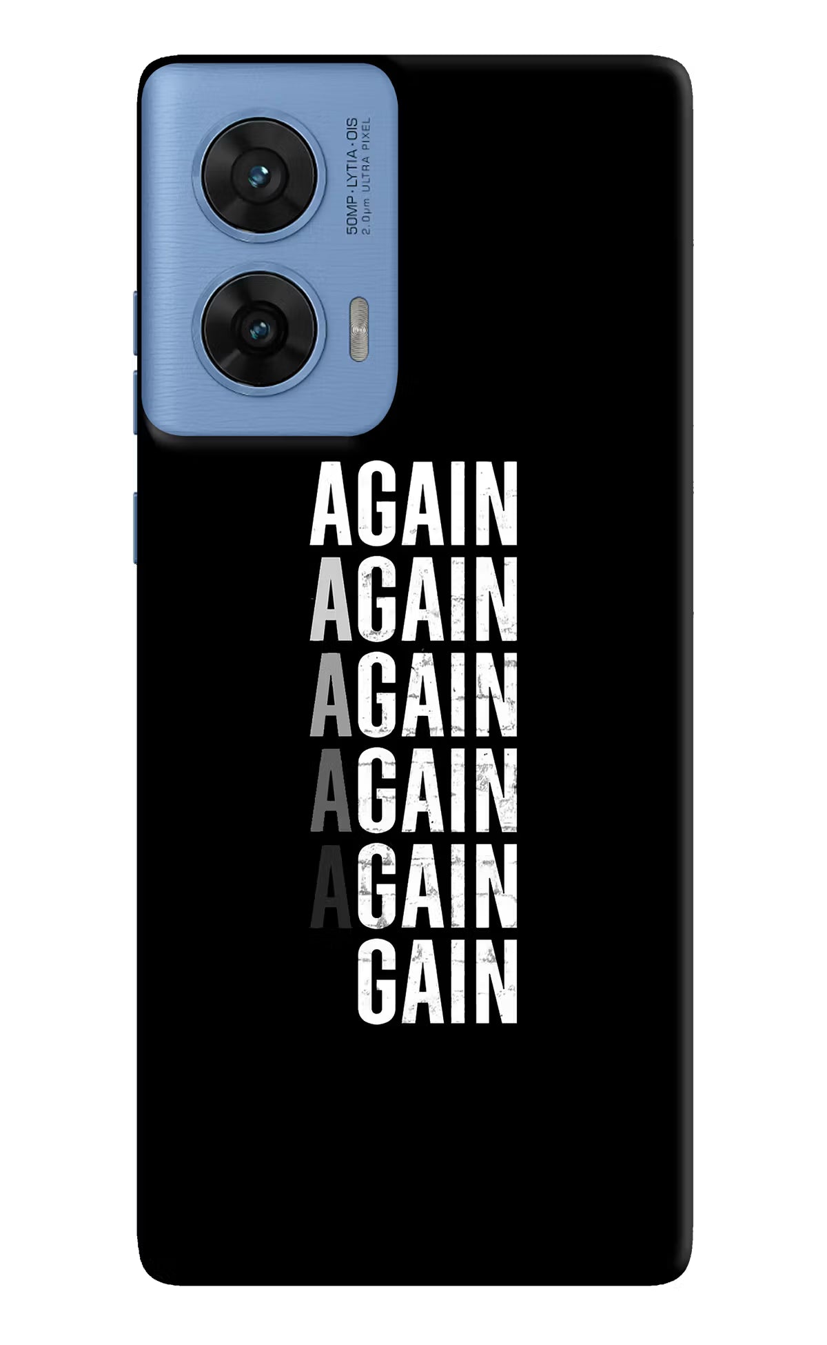 Again Again Gain Moto G96 5G Hard Case Back Cover by Casekaro