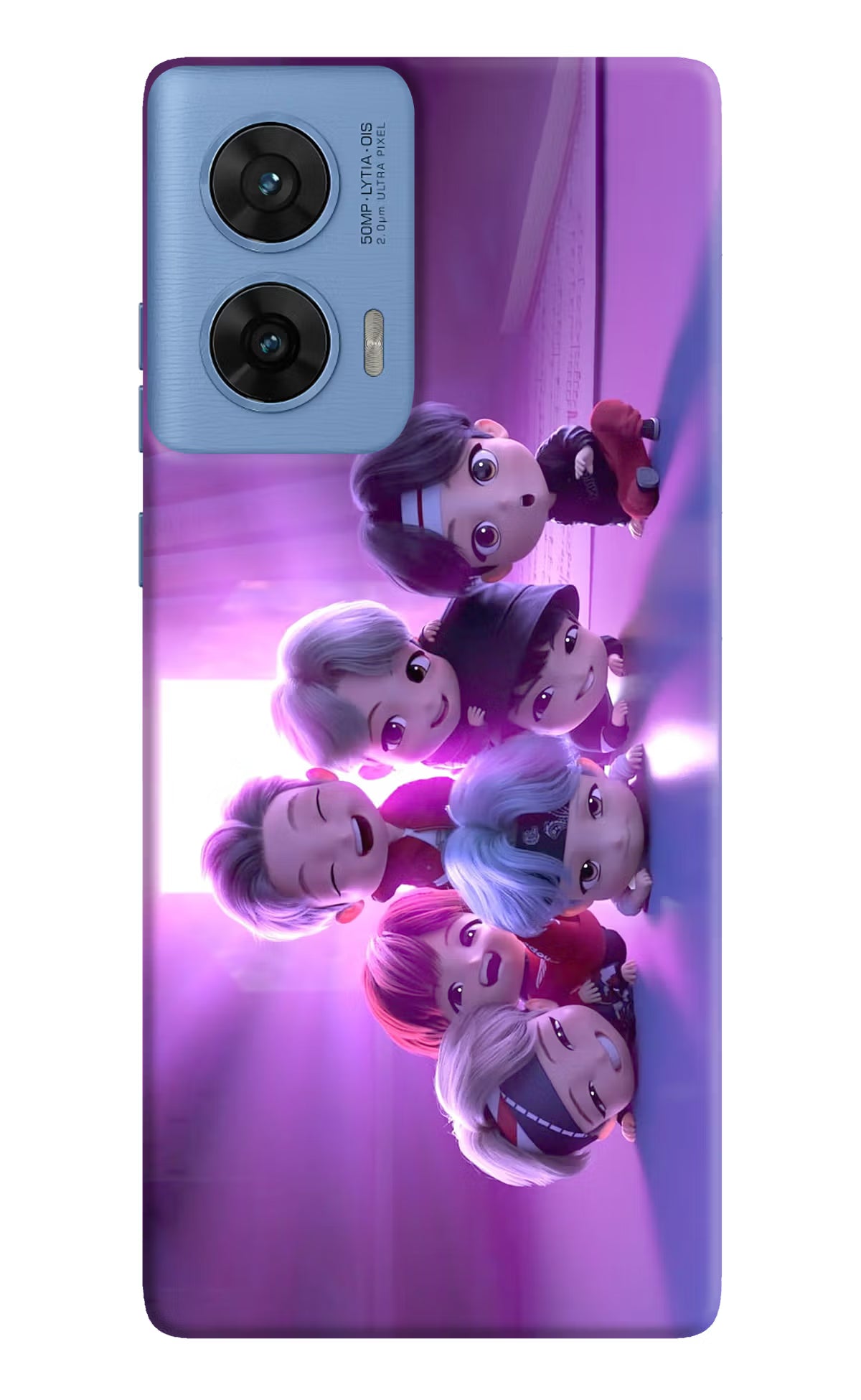BTS Chibi Moto G96 5G Hard Case Back Cover by Casekaro