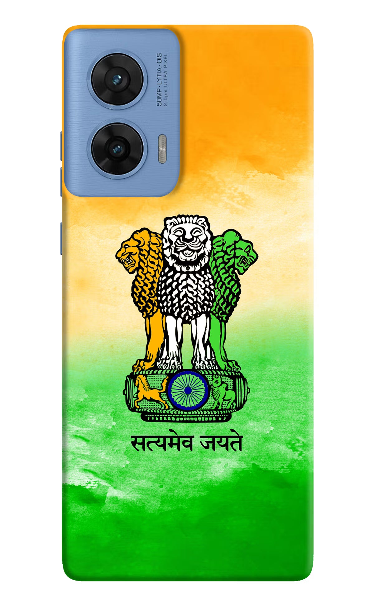 Satyamev Jayate Flag Moto G96 5G Hard Case Back Cover by Casekaro