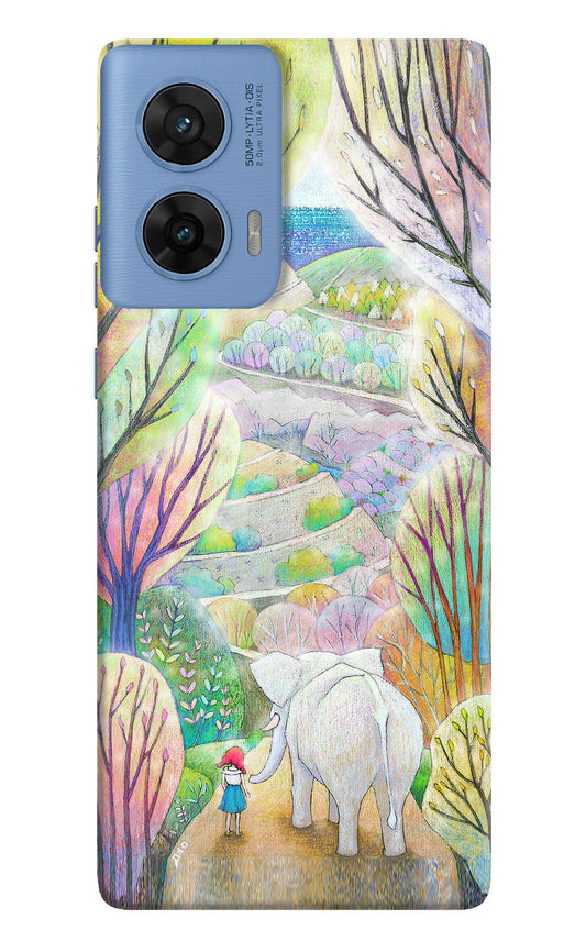 Nature Painting Moto G96 5G Hard Case Back Cover by Casekaro