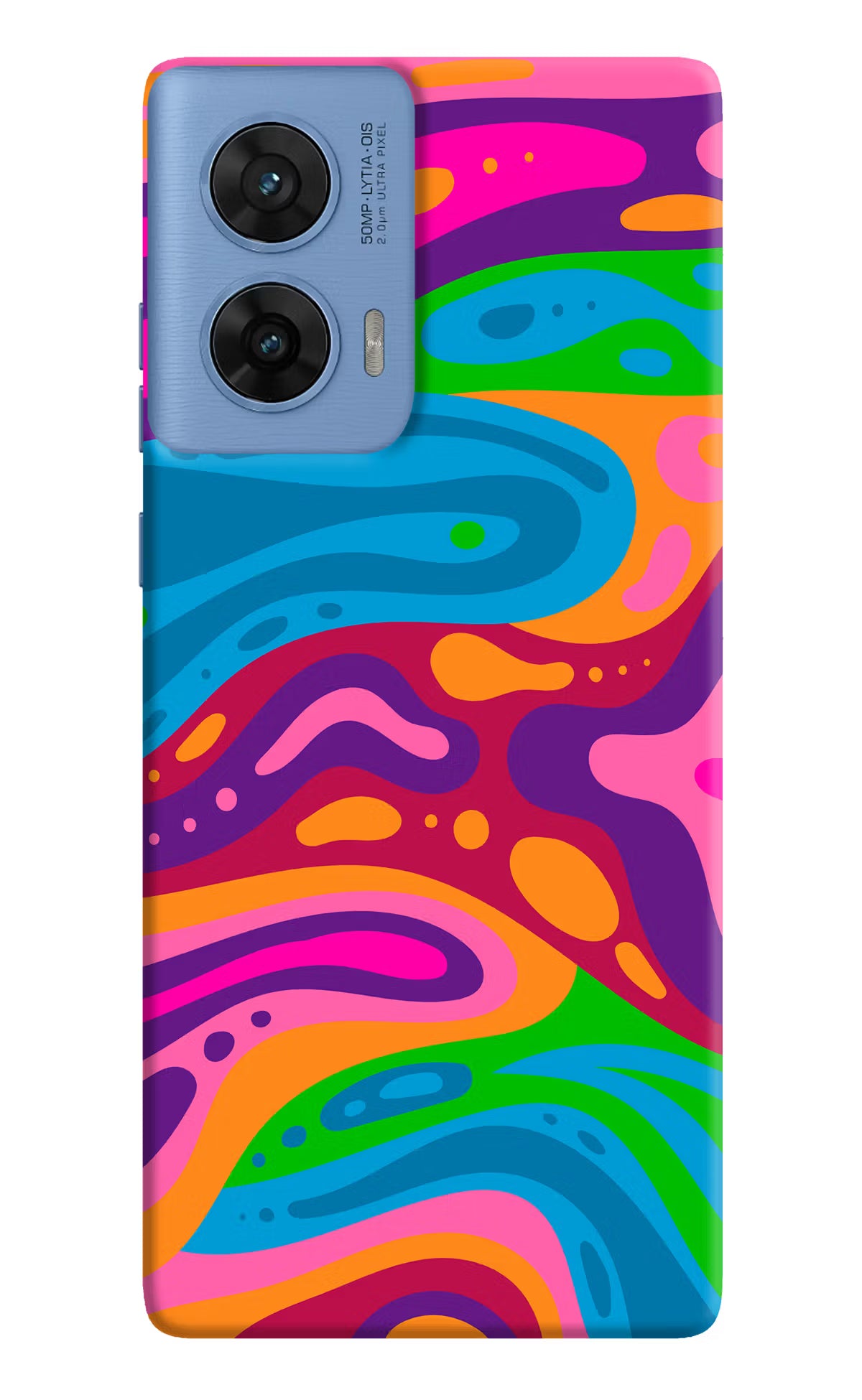 Trippy Pattern Moto G96 5G Hard Case Back Cover by Casekaro