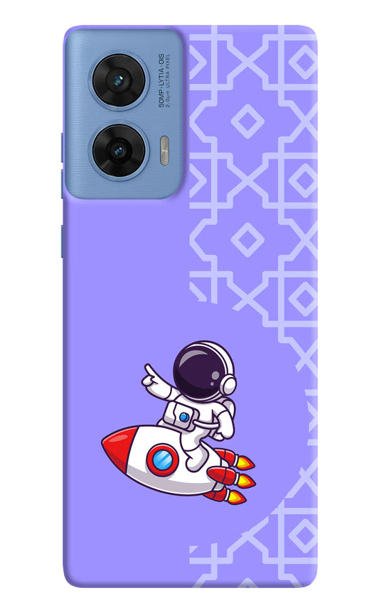 Cute Astronaut Moto G96 5G Hard Case Back Cover by Casekaro