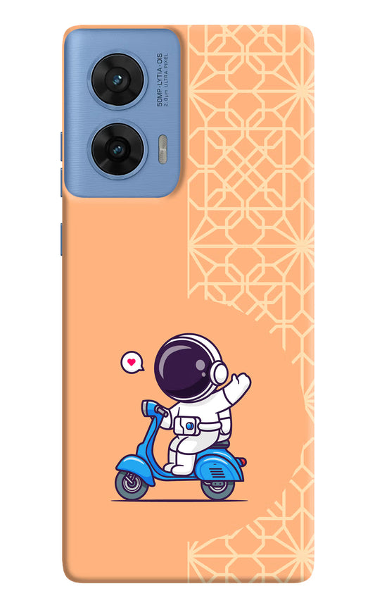 Cute Astronaut Riding Moto G96 5G Hard Case Back Cover by Casekaro