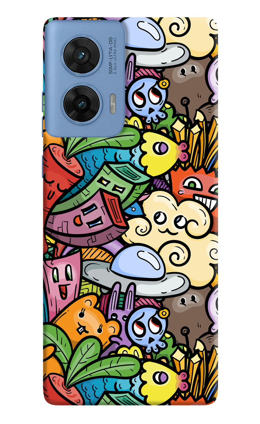 Veggie Doodle Moto G96 5G Back Cover, Hard case