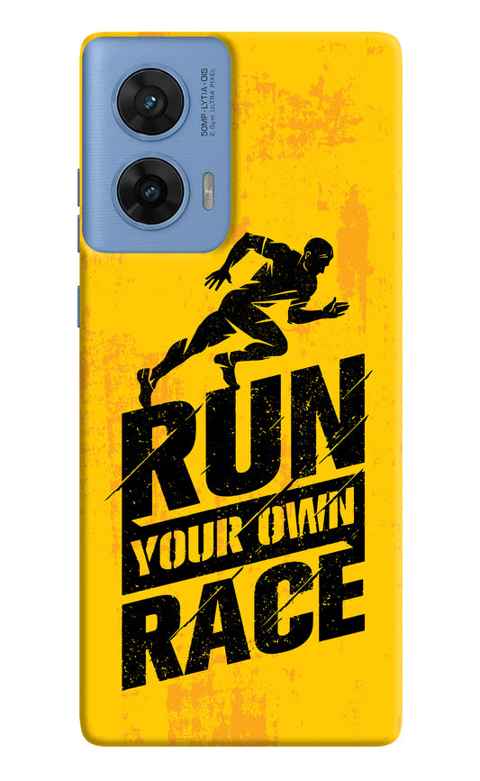 Run Your Own Race Moto G96 5G Hard Case Back Cover by Casekaro