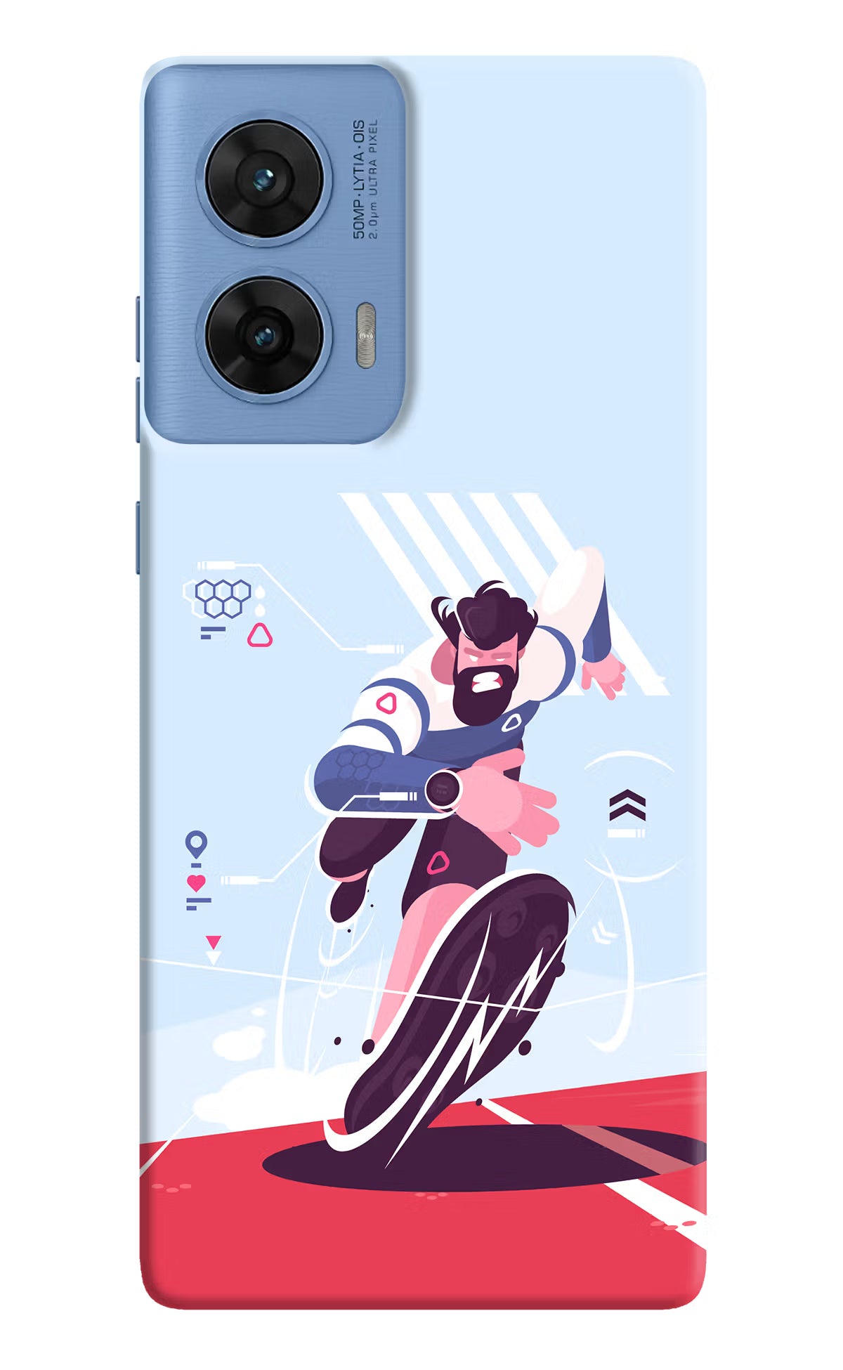 Run Pro Moto G96 5G Hard Case Back Cover by Casekaro