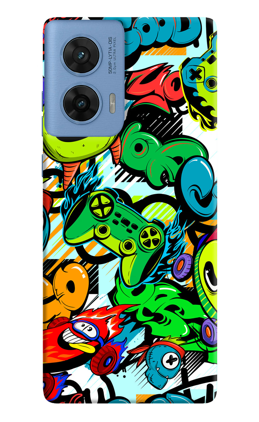 Game Doodle Moto G96 5G Back Cover, Hard case
