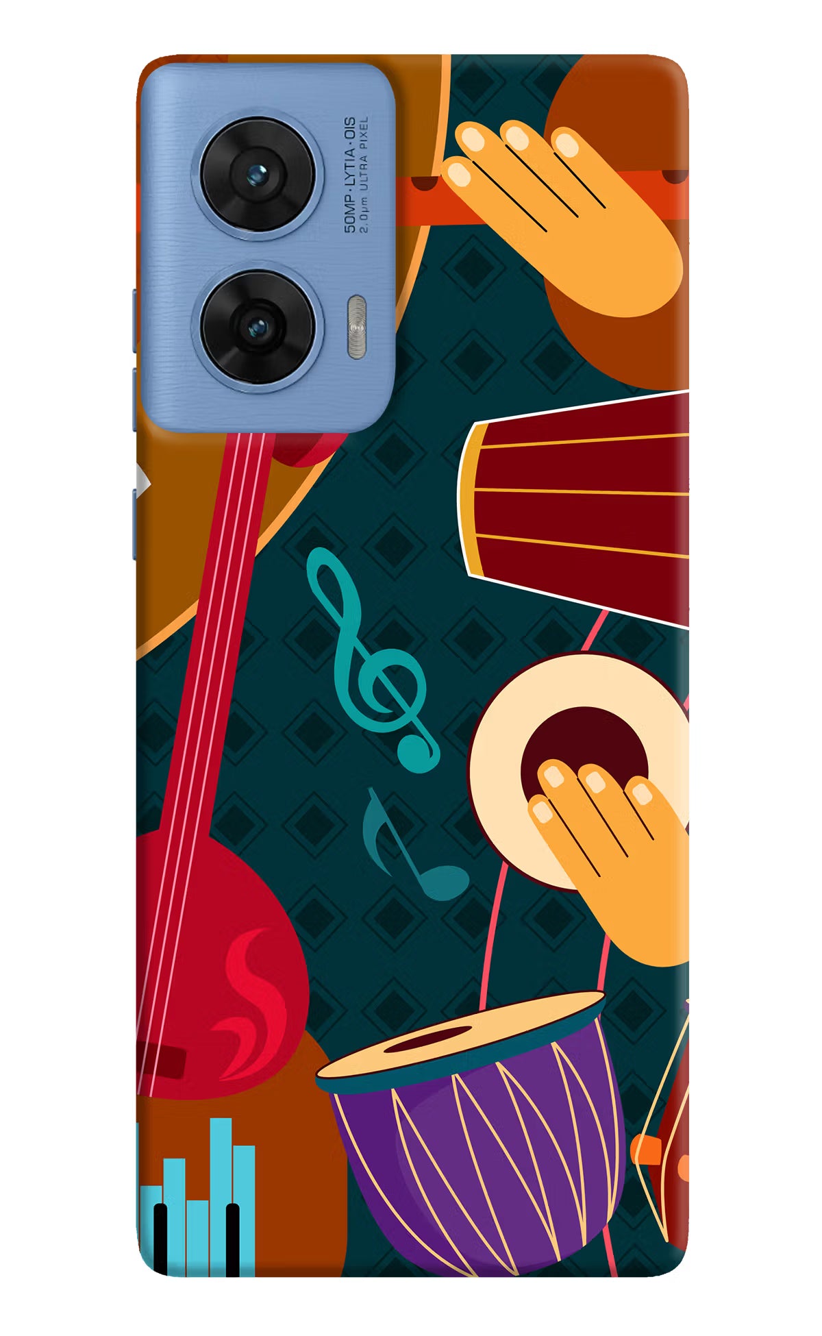 Music Instrument Moto G96 5G Hard Case Back Cover by Casekaro