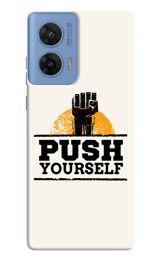 Push Yourself Moto G96 5G Hard Case Back Cover by Casekaro