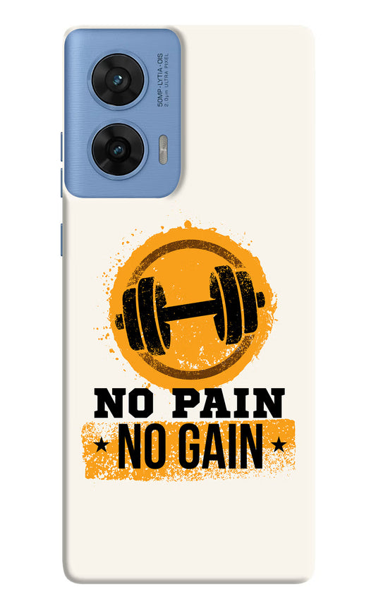 No Pain No Gain Moto G96 5G Hard Case Back Cover by Casekaro