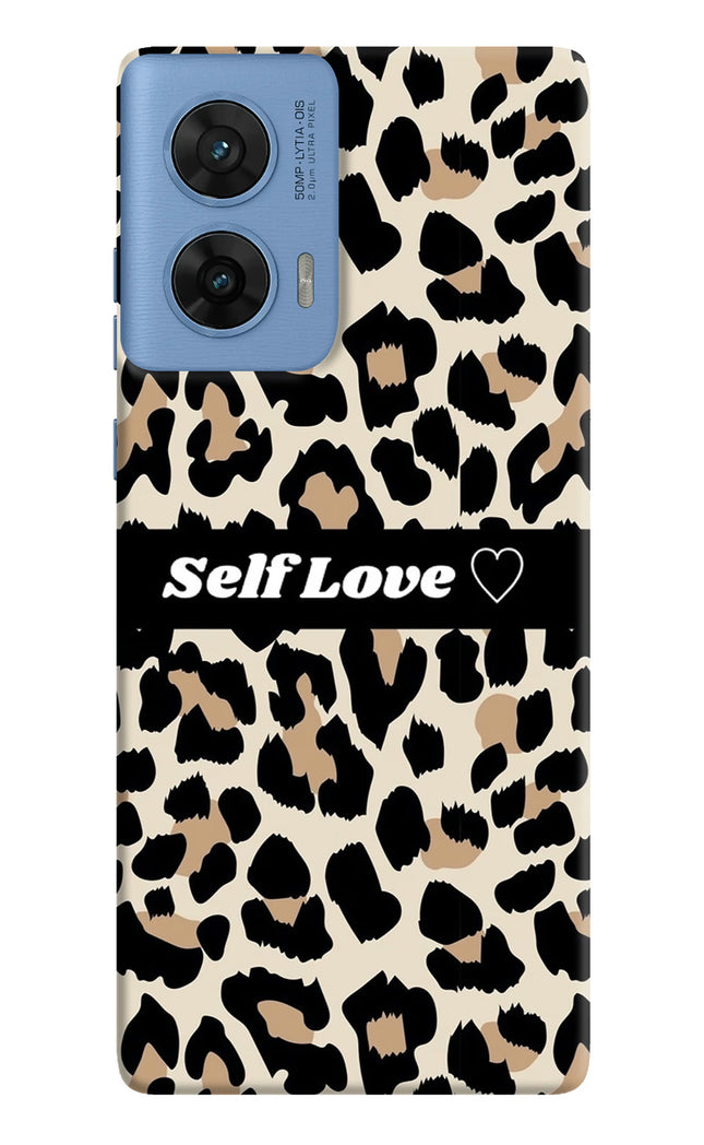 Leopard Print Self Love Moto G96 5G Hard Case Back Cover by Casekaro