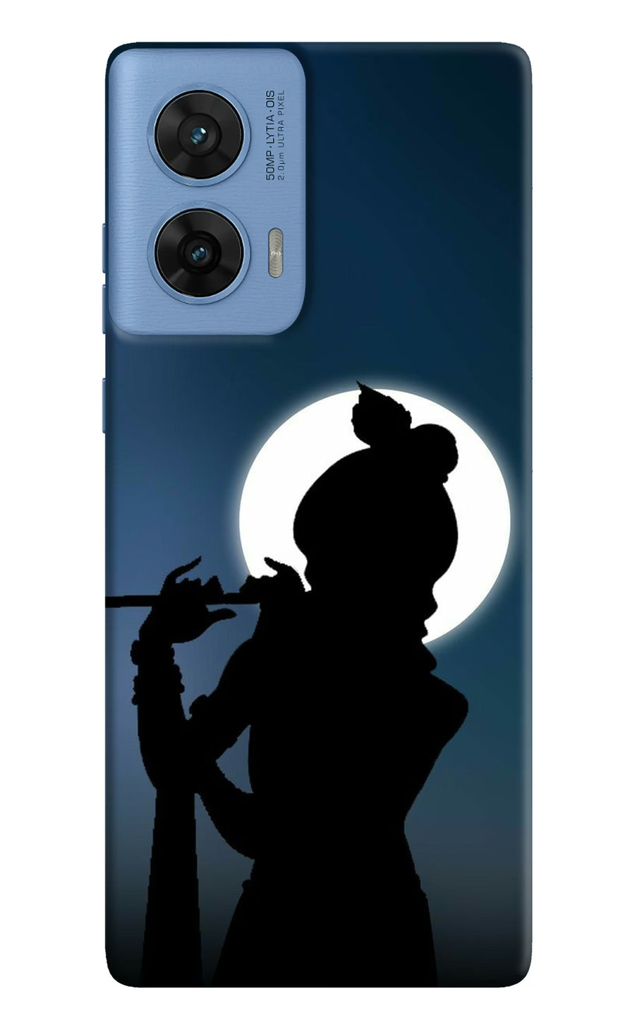 Shri Krishna Silhouette Moto G96 5G Back Cover, Hard case