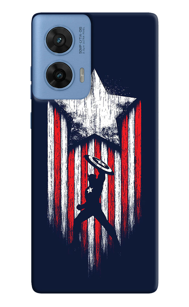 Captain America Marvel Art Moto G96 5G Hard Case Back Cover by Casekaro