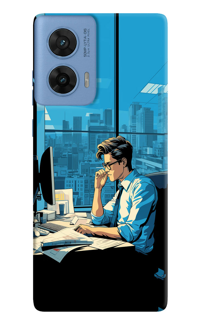 Focused Hustler (AI Generated) Moto G96 5G Hard Case Back Cover by Casekaro