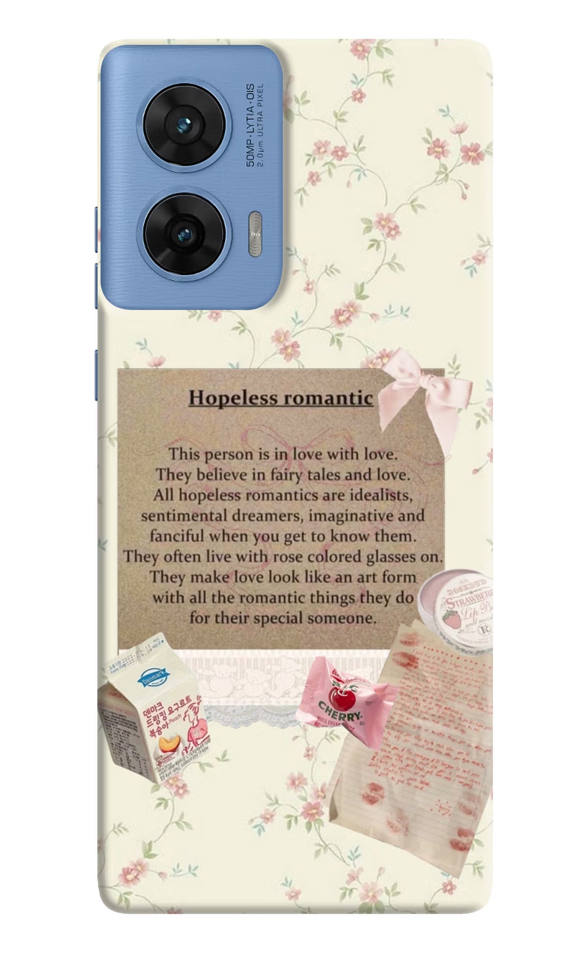 Hopeless Romantic Moto G96 5G Hard Case Back Cover by Casekaro
