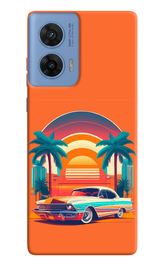 Palm Drive 80s Moto G96 5G Hard Case Back Cover by Casekaro