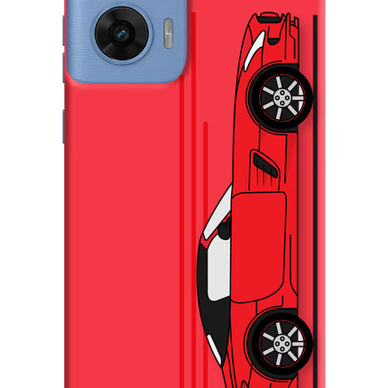 Red Velocity Moto G96 5G Hard Case Back Cover by Casekaro