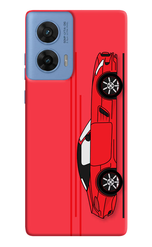 Red Velocity Moto G96 5G Hard Case Back Cover by Casekaro