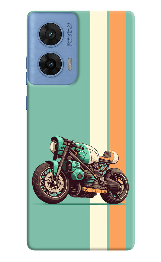 Striped Moto Drift Moto G96 5G Hard Case Back Cover by Casekaro