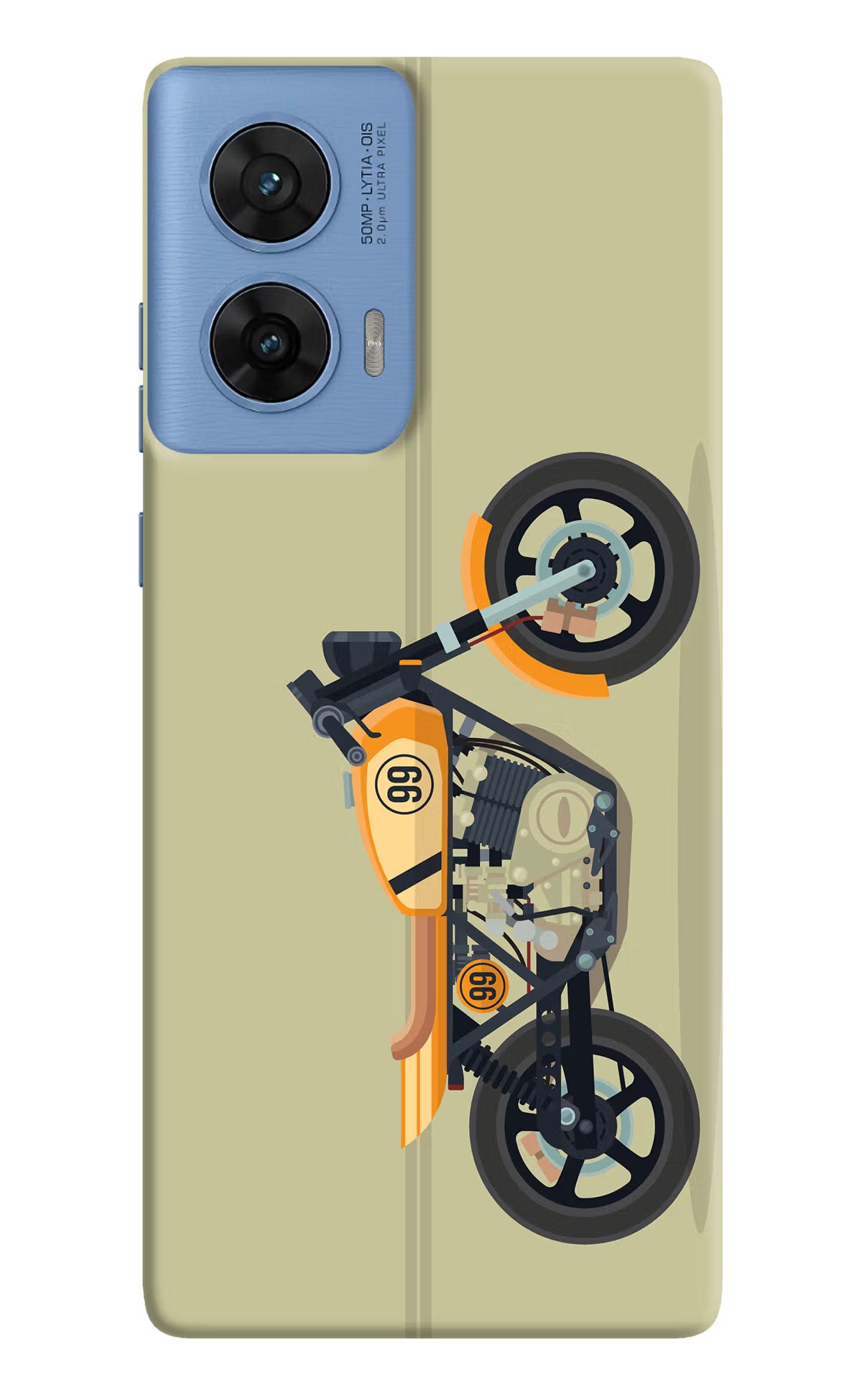Vertical Speedster Moto G96 5G Hard Case Back Cover by Casekaro