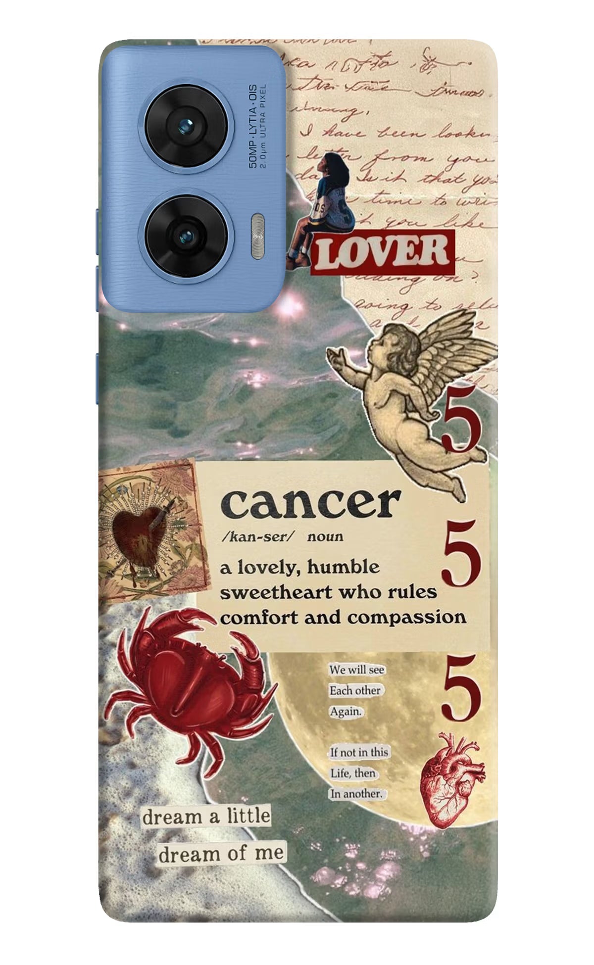 Cancer Zodiac Moto G96 5G Hard Case Back Cover by Casekaro