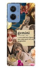 Gemini Zodiac Moto G96 5G Hard Case Back Cover by Casekaro