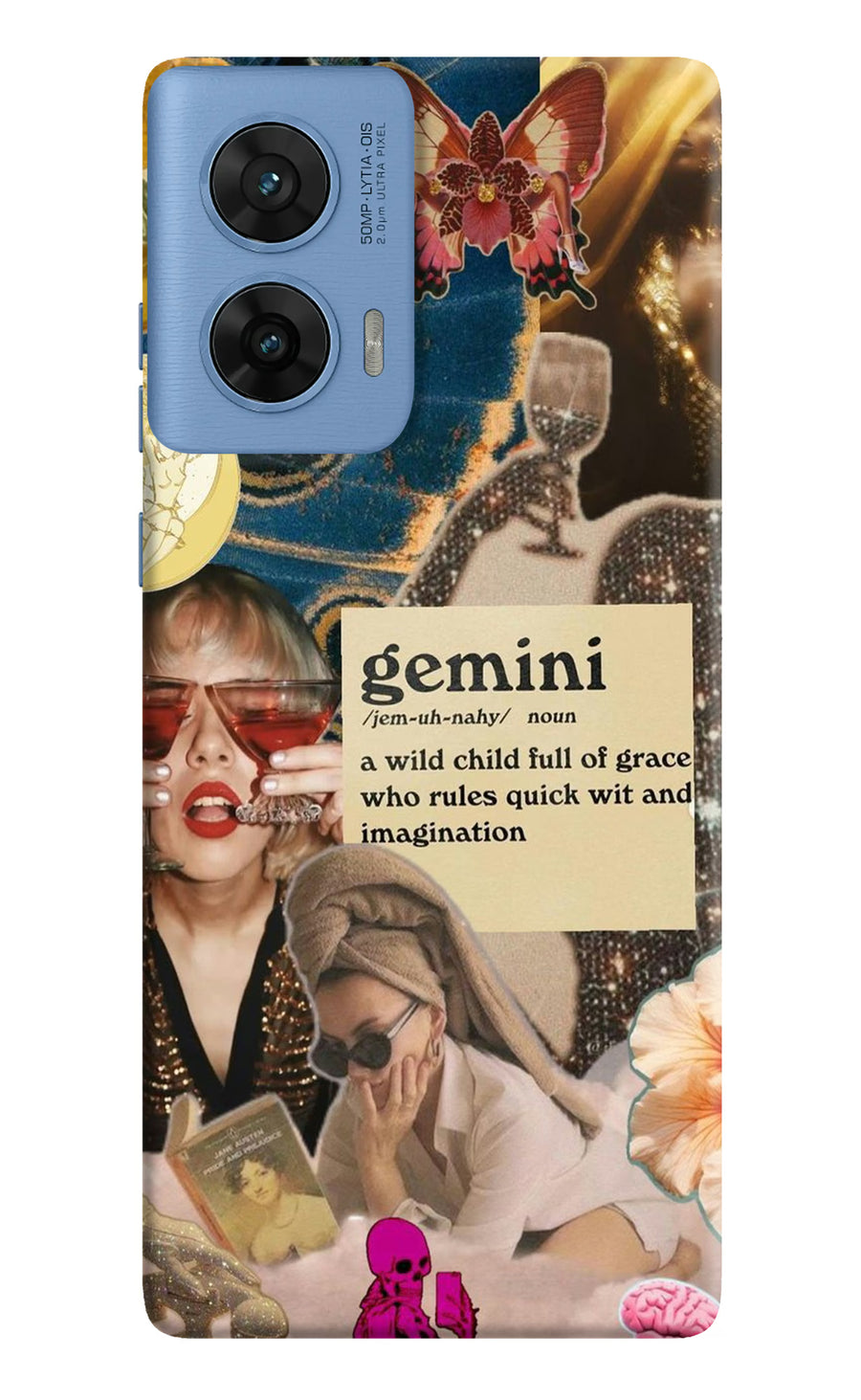 Gemini Zodiac Moto G96 5G Back Cover, Hard case