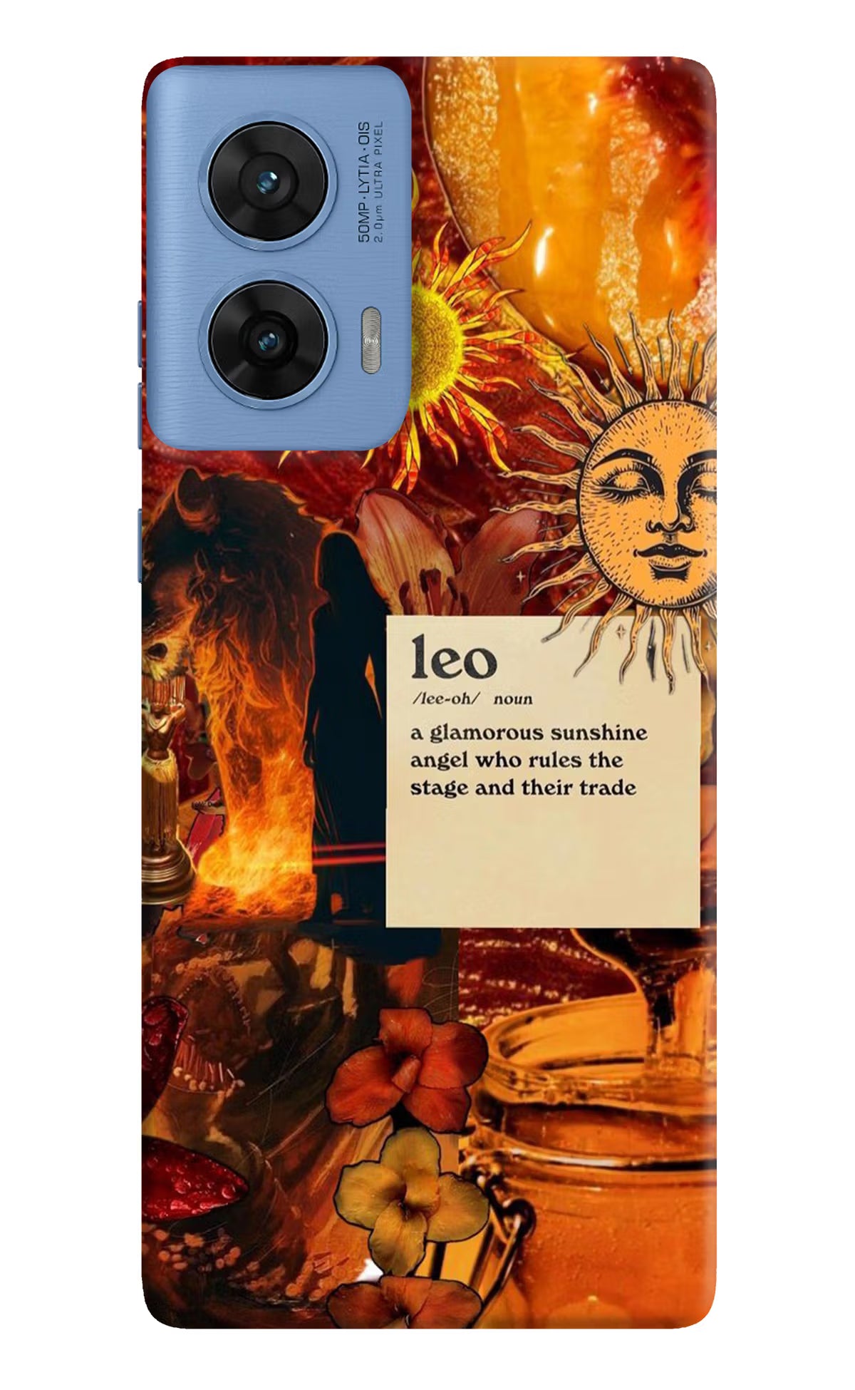 Leo Zodiac Moto G96 5G Hard Case Back Cover by Casekaro