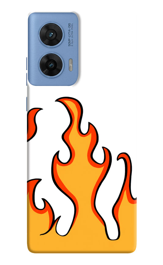 Fired Up – White Moto G96 5G Hard Case Back Cover by Casekaro
