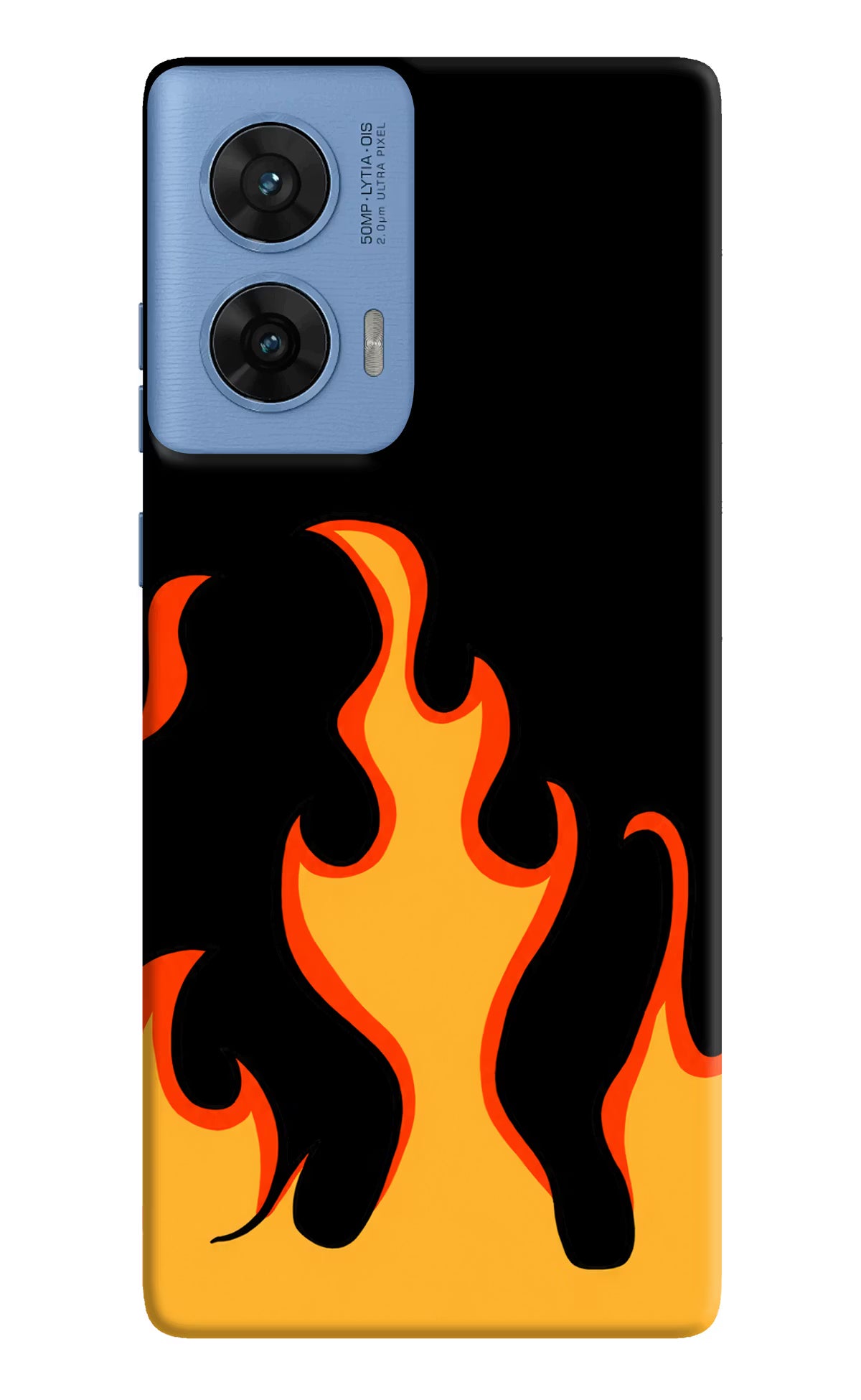 Fired Up – Black Moto G96 5G Hard Case Back Cover by Casekaro