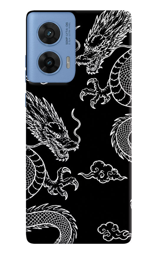 Twin Dragons Moto G96 5G Hard Case Back Cover by Casekaro