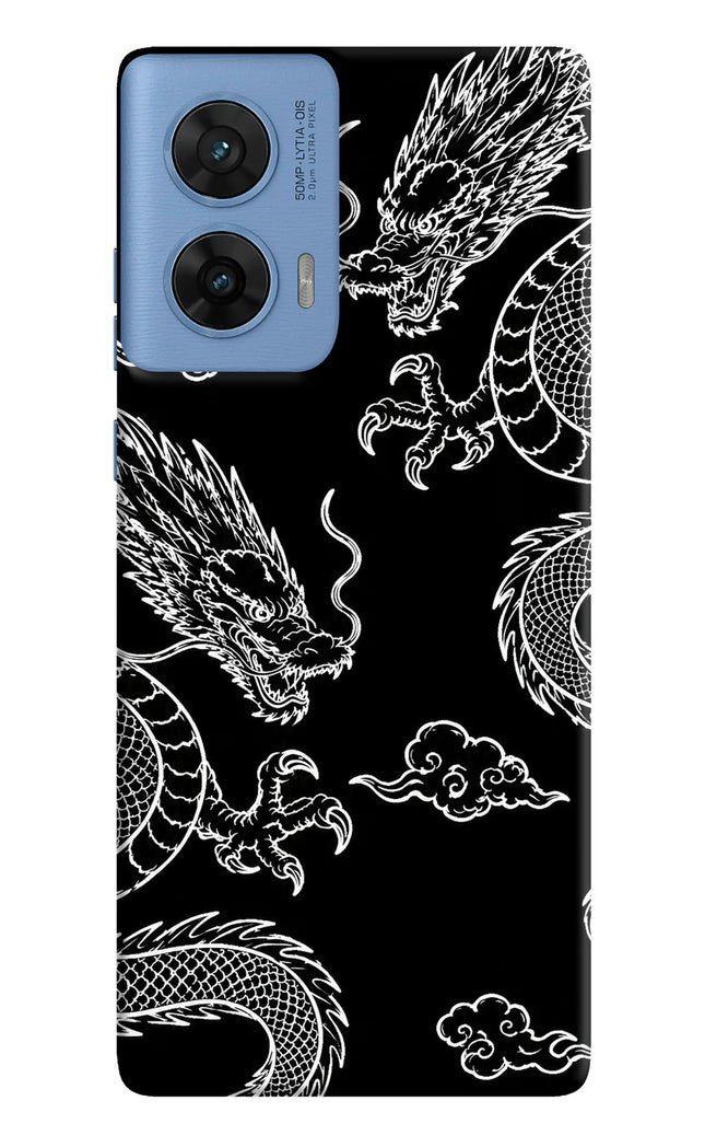 Twin Dragons Moto G96 5G Hard Case Back Cover by Casekaro