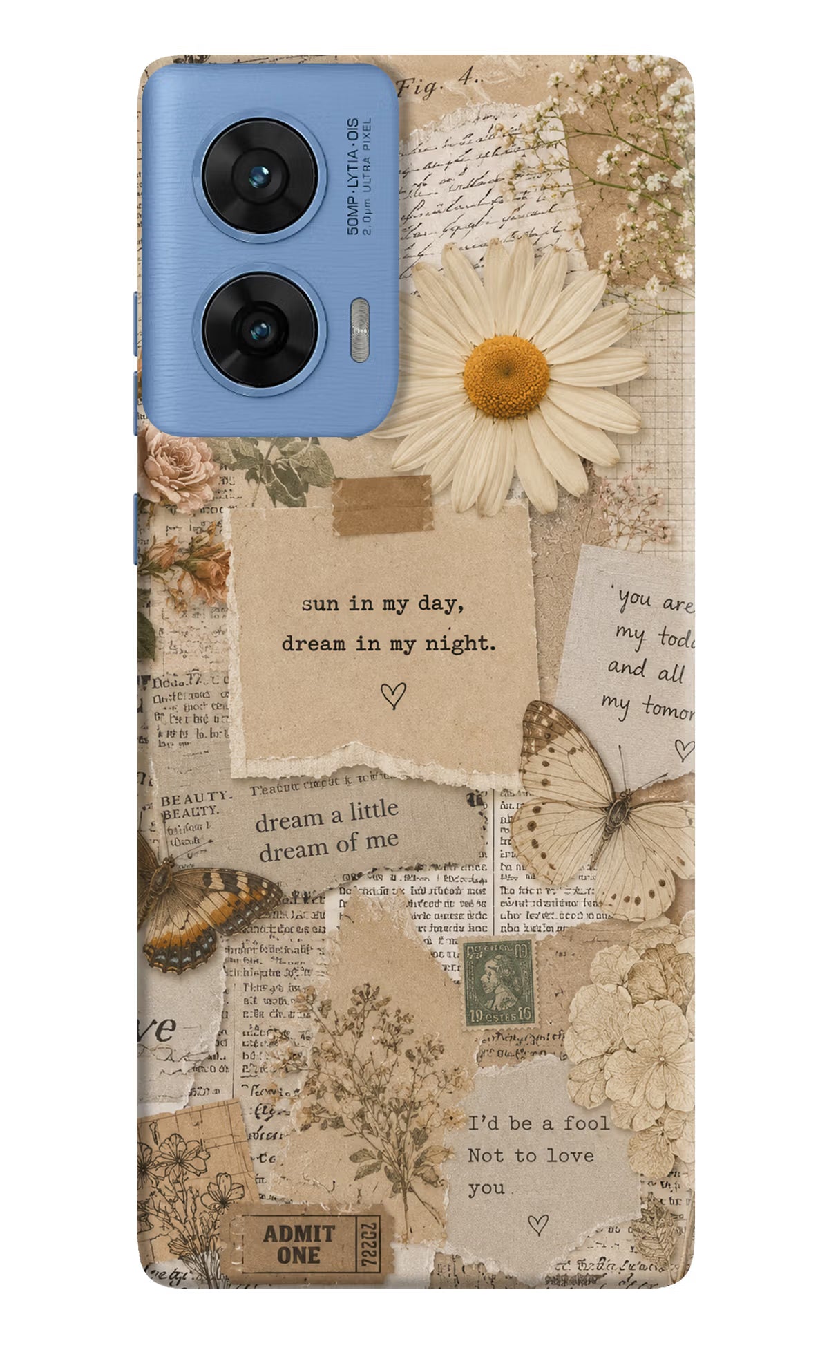 Vintage case Moto G96 5G Back Cover