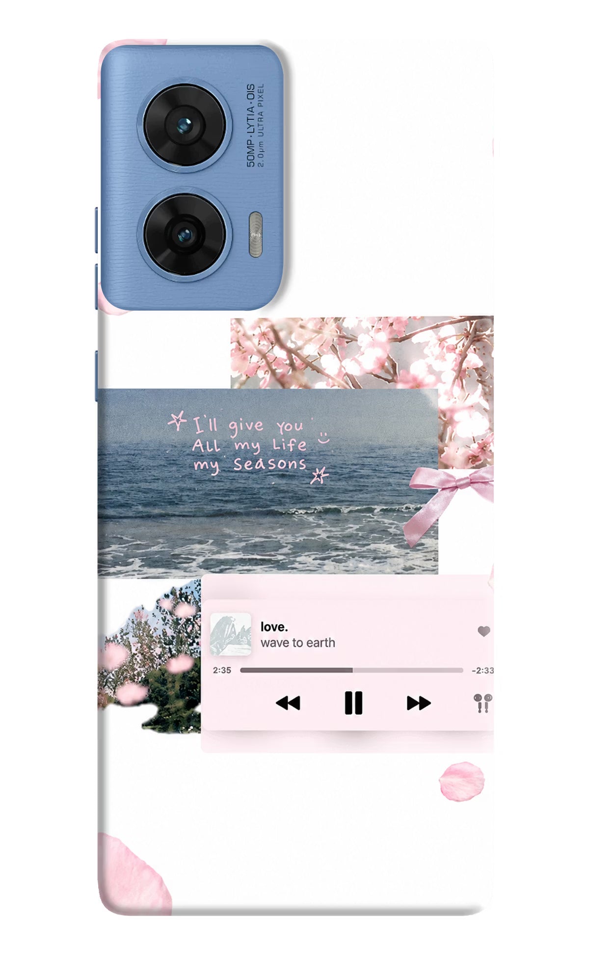 Wave to earth Moto G96 5G Back Cover