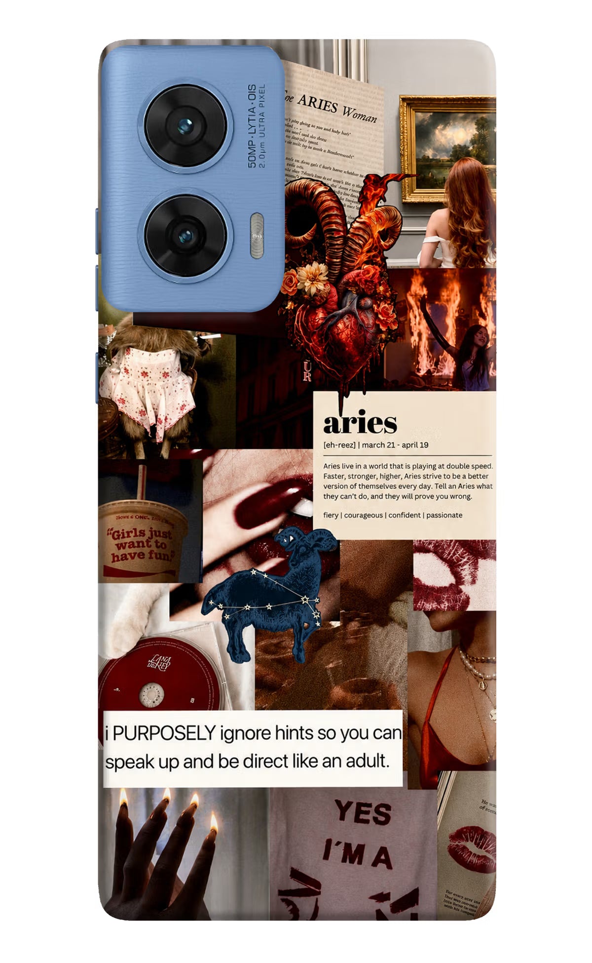 Zodiac Aries Moto G96 5G Back Cover