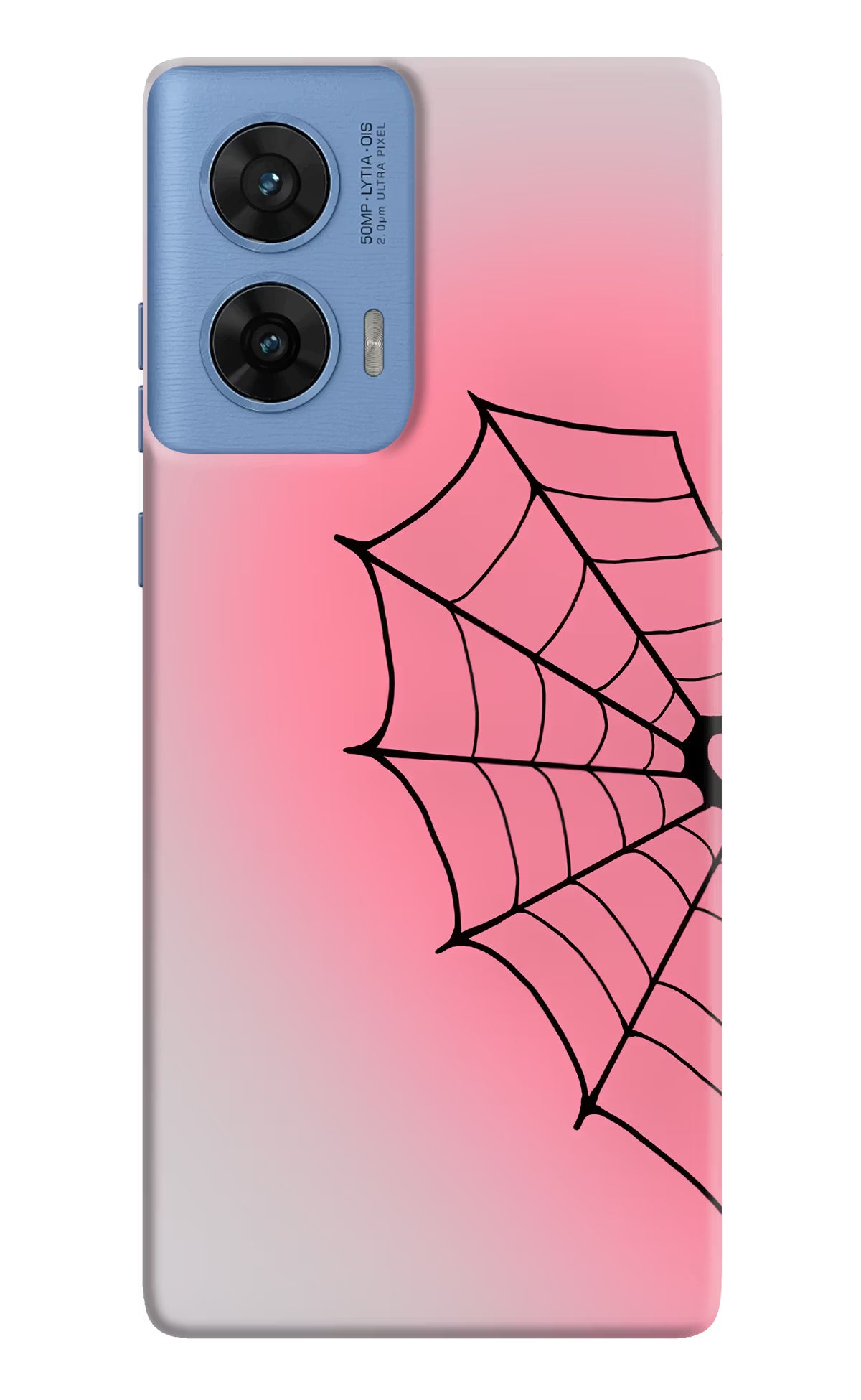 Pink Web Moto G96 5G Back Cover