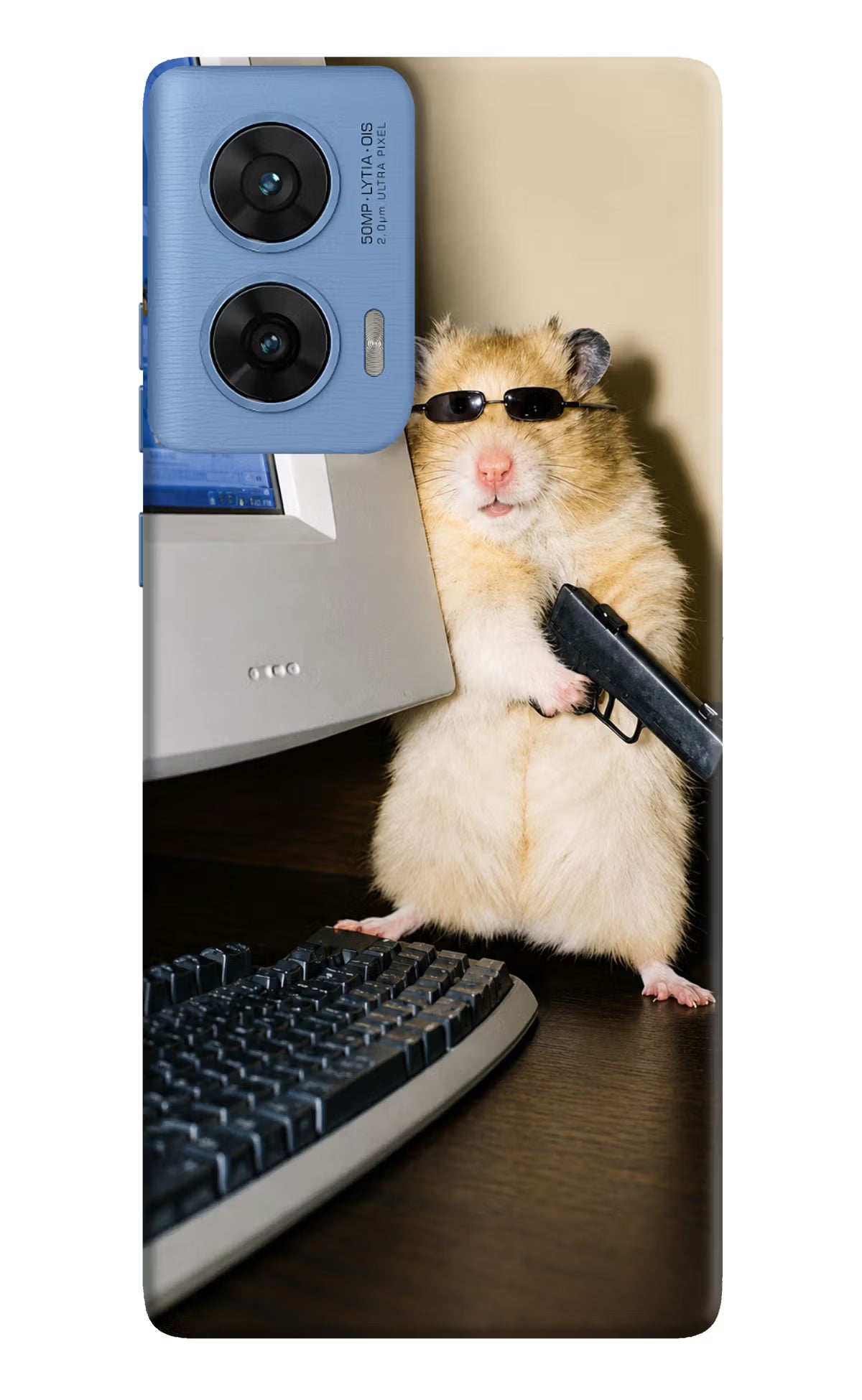 Hacker Hamster Moto G96 5G Back Cover