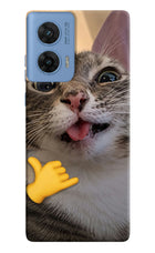 Silly Cat Call Moto G96 5G Hard Case Back Cover by Casekaro