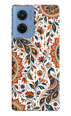 White Mayura Moto G96 5G Hard Case Back Cover by Casekaro