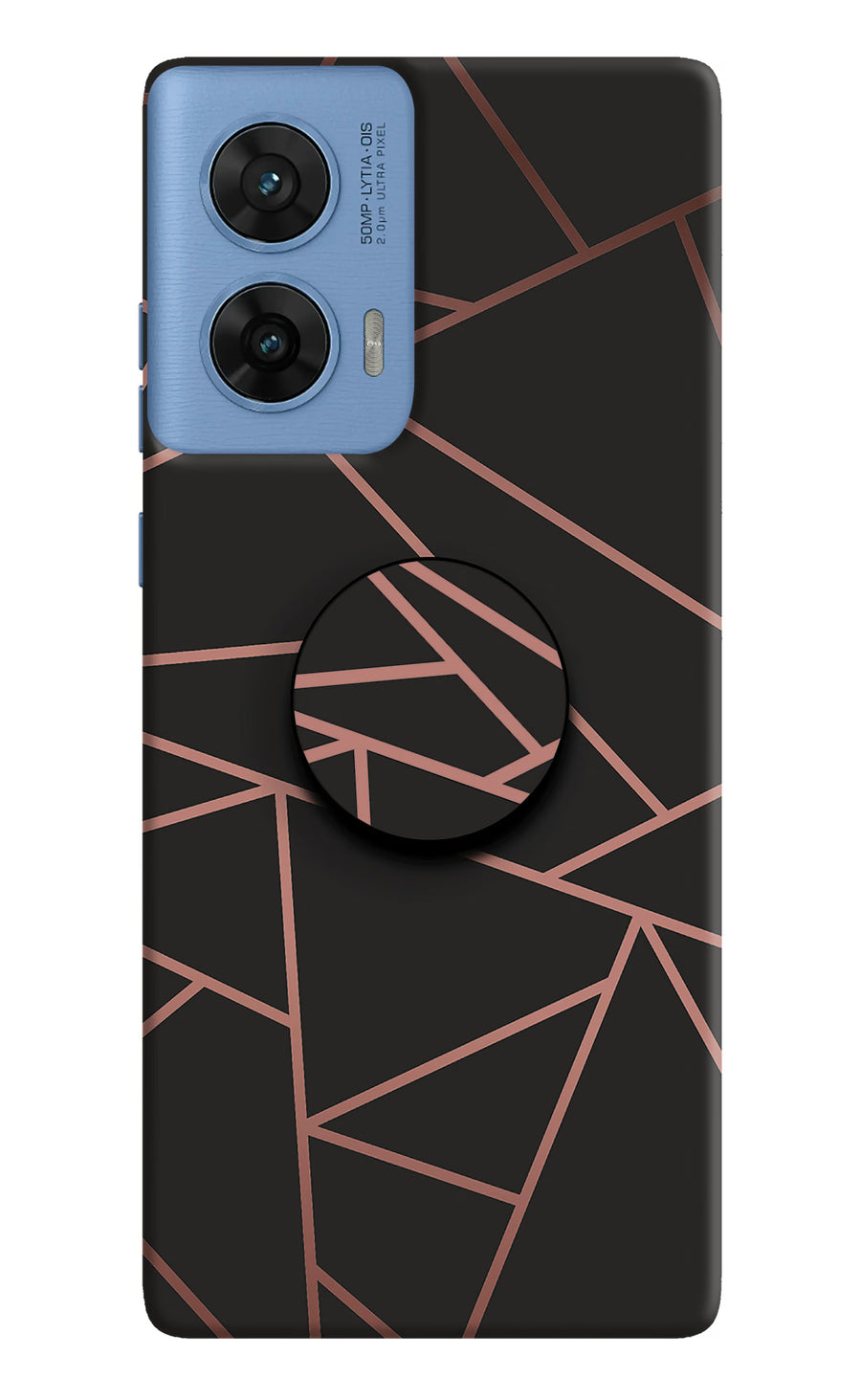 Geometric Pattern Moto G96 5G Pop Case, Hard case