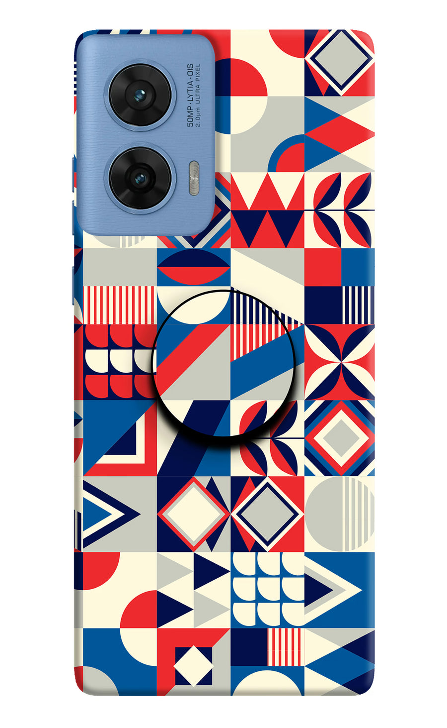 Colorful Pattern Moto G96 5G Pop Case, Hard case