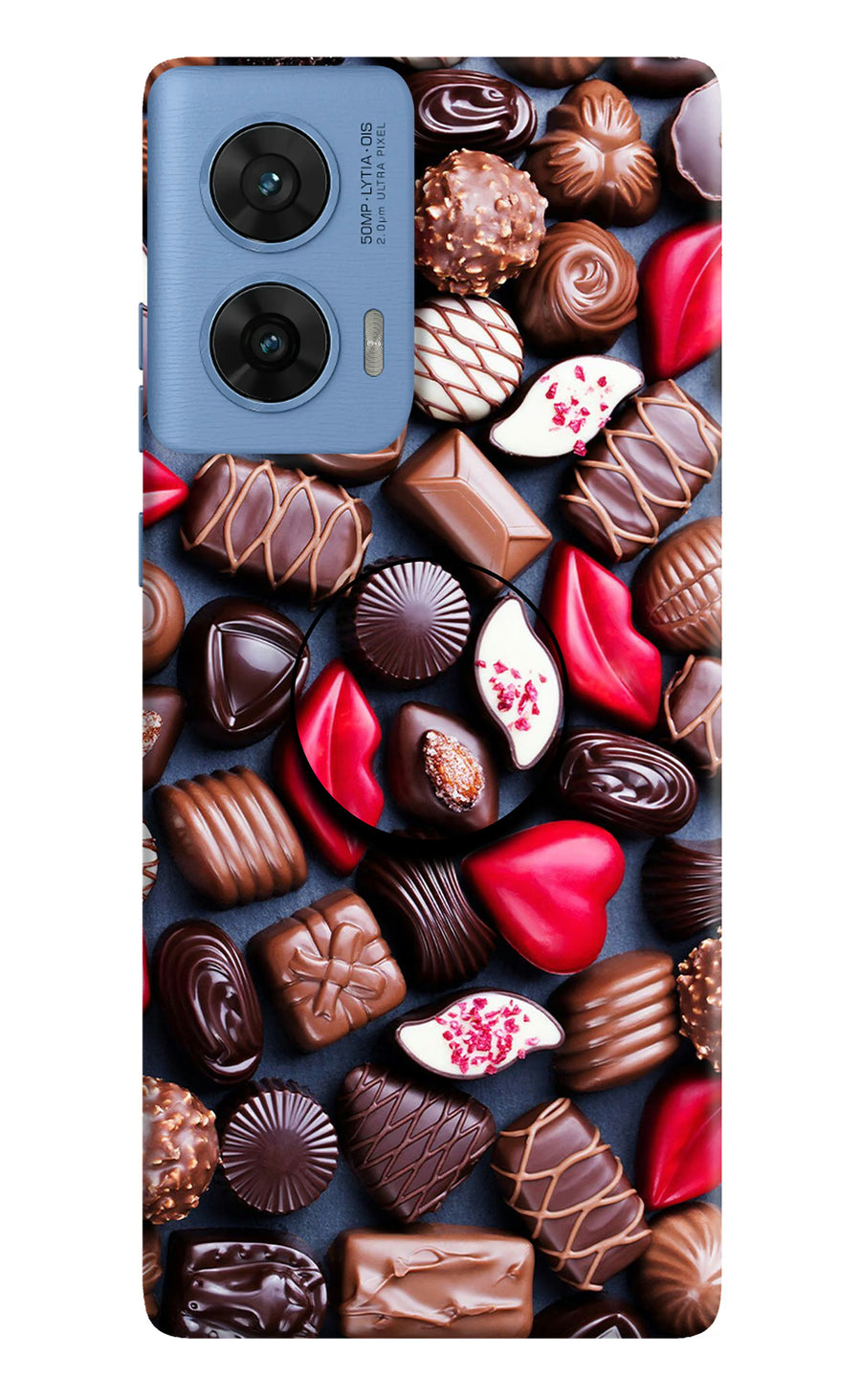 Chocolates Moto G96 5G Pop Case, Hard case