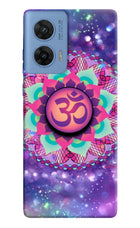 Om Purple Moto G96 5G Pop Case by Casekaro