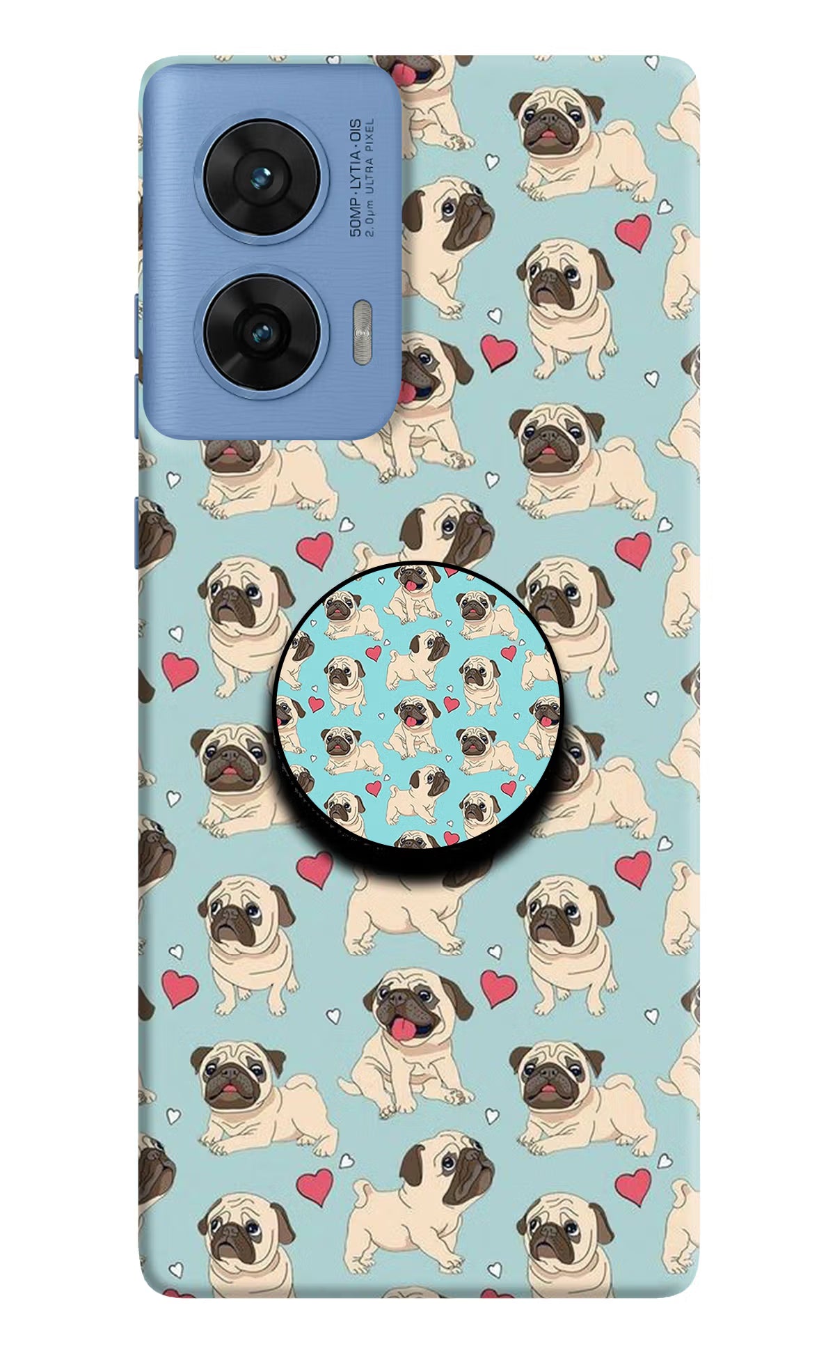 Pug Dog Moto G96 5G Pop Case by Casekaro