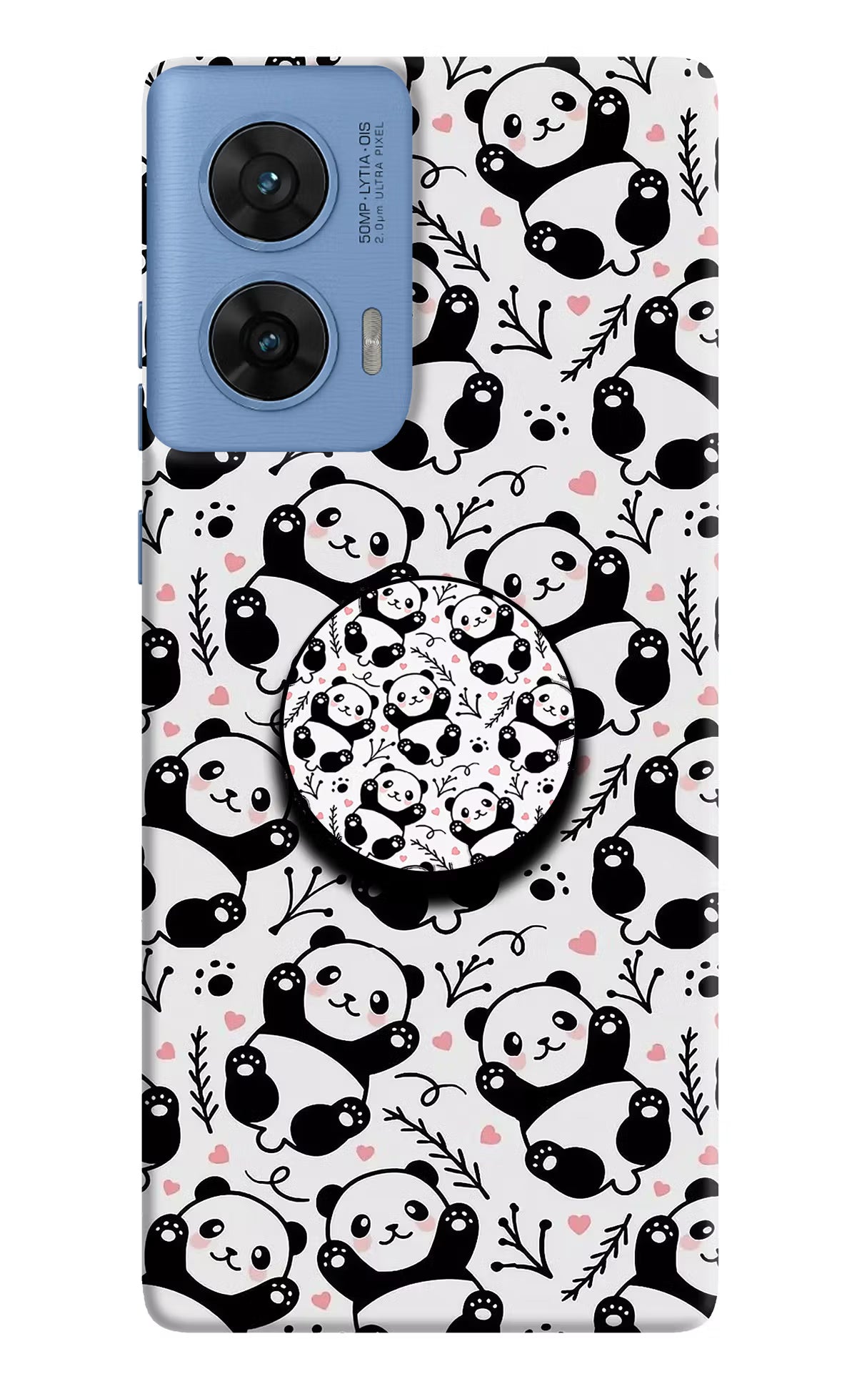 Cute Panda Moto G96 5G Pop Case by Casekaro