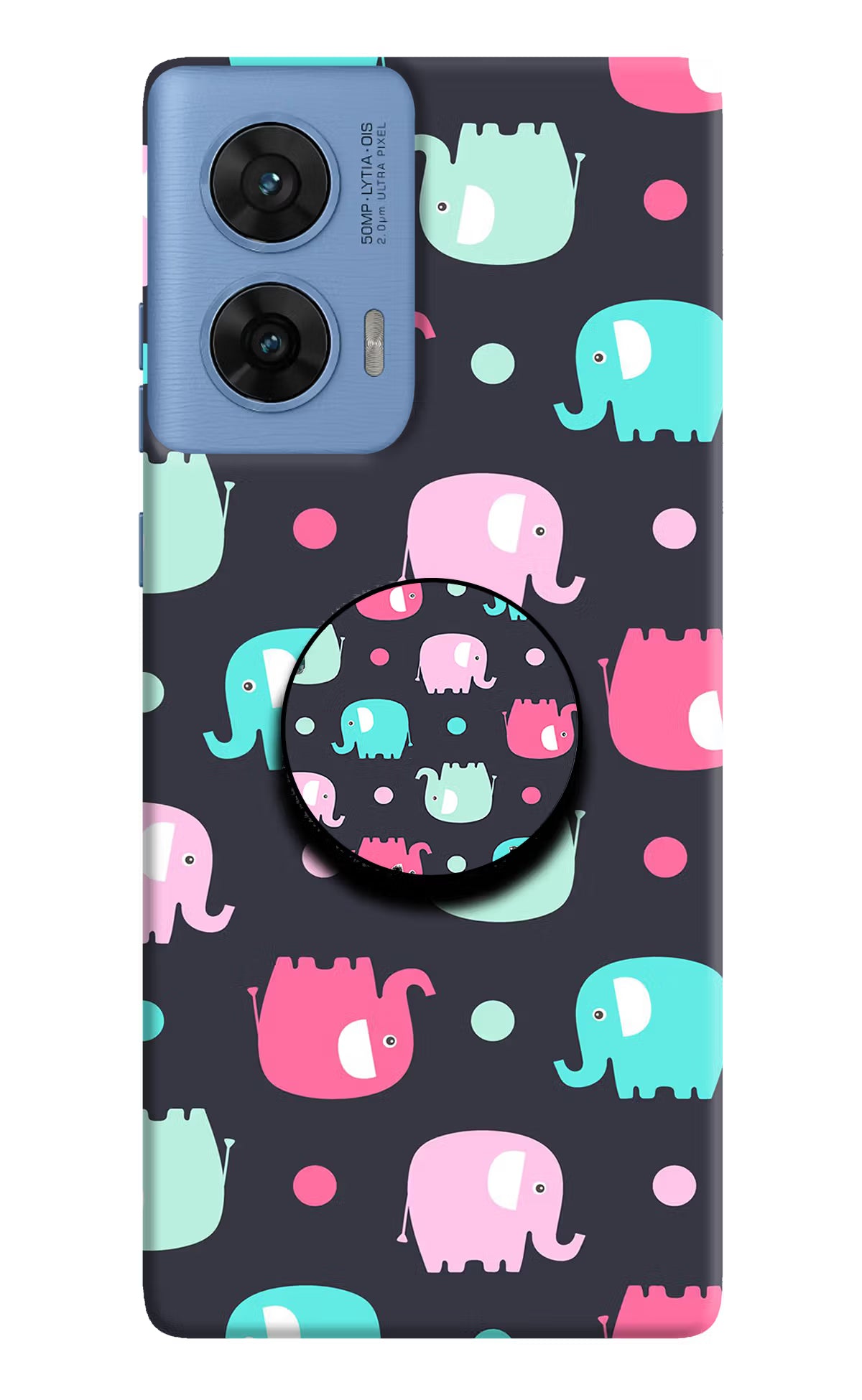 Baby Elephants Moto G96 5G Pop Case by Casekaro
