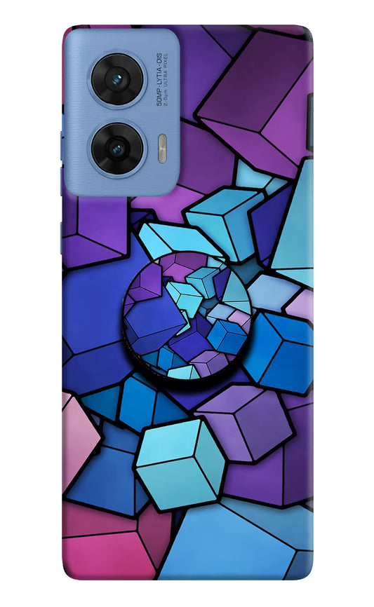 Cubic Abstract Moto G96 5G Pop Case by Casekaro